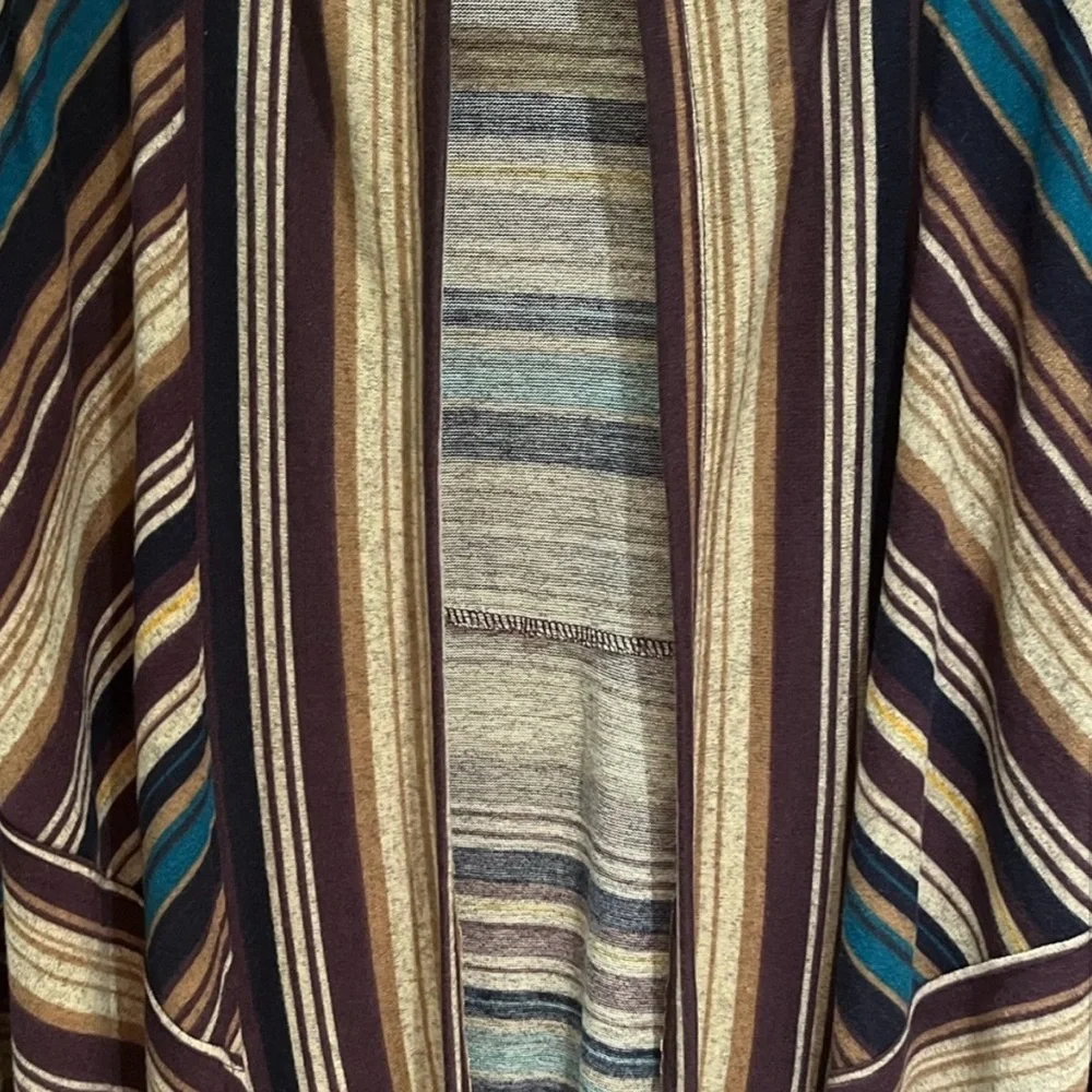 One World Striped Open Cardigan - Picture 4 of 6